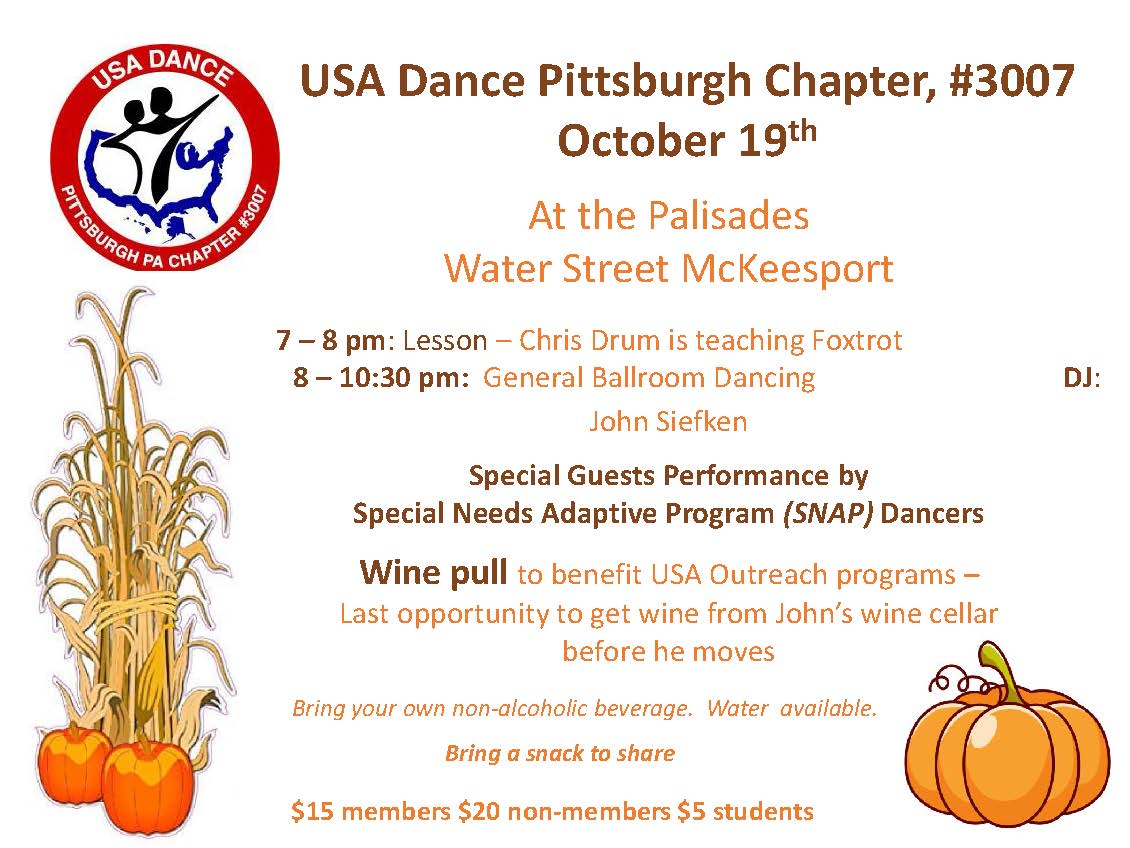 October Dance (Regular Monthly Dance, Buffet Cancelled)